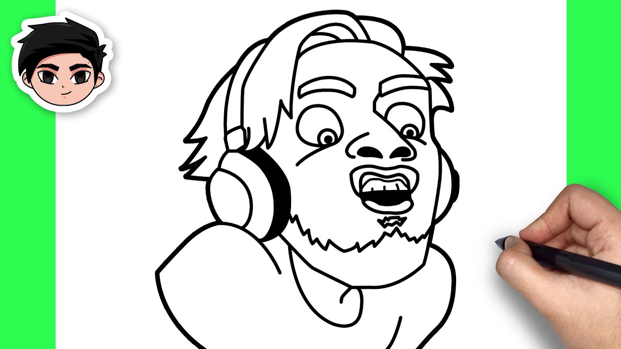 How To Draw Pewdiepie - Easy Step By Step Tutorial