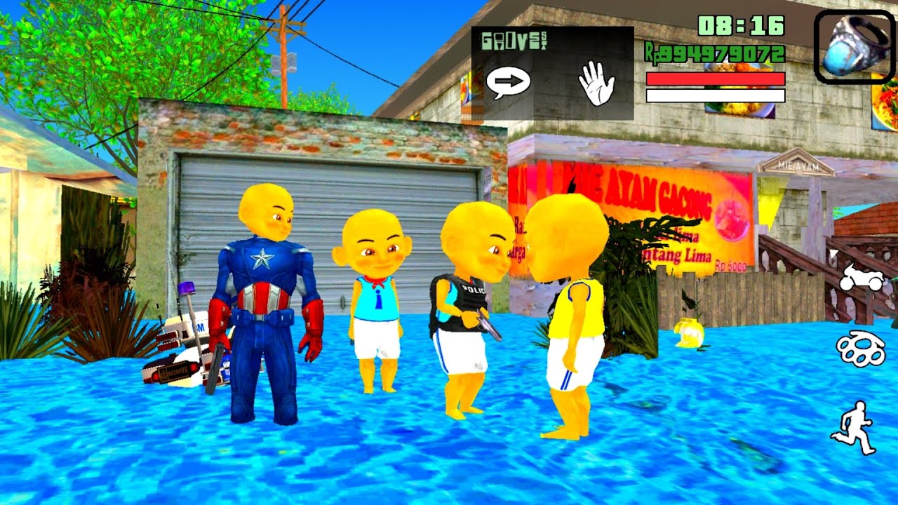 upin & ipin sedih rumah mereka terkena banjir,motor & mobil rusak parah‼️😱😢😢#sheratv27💥