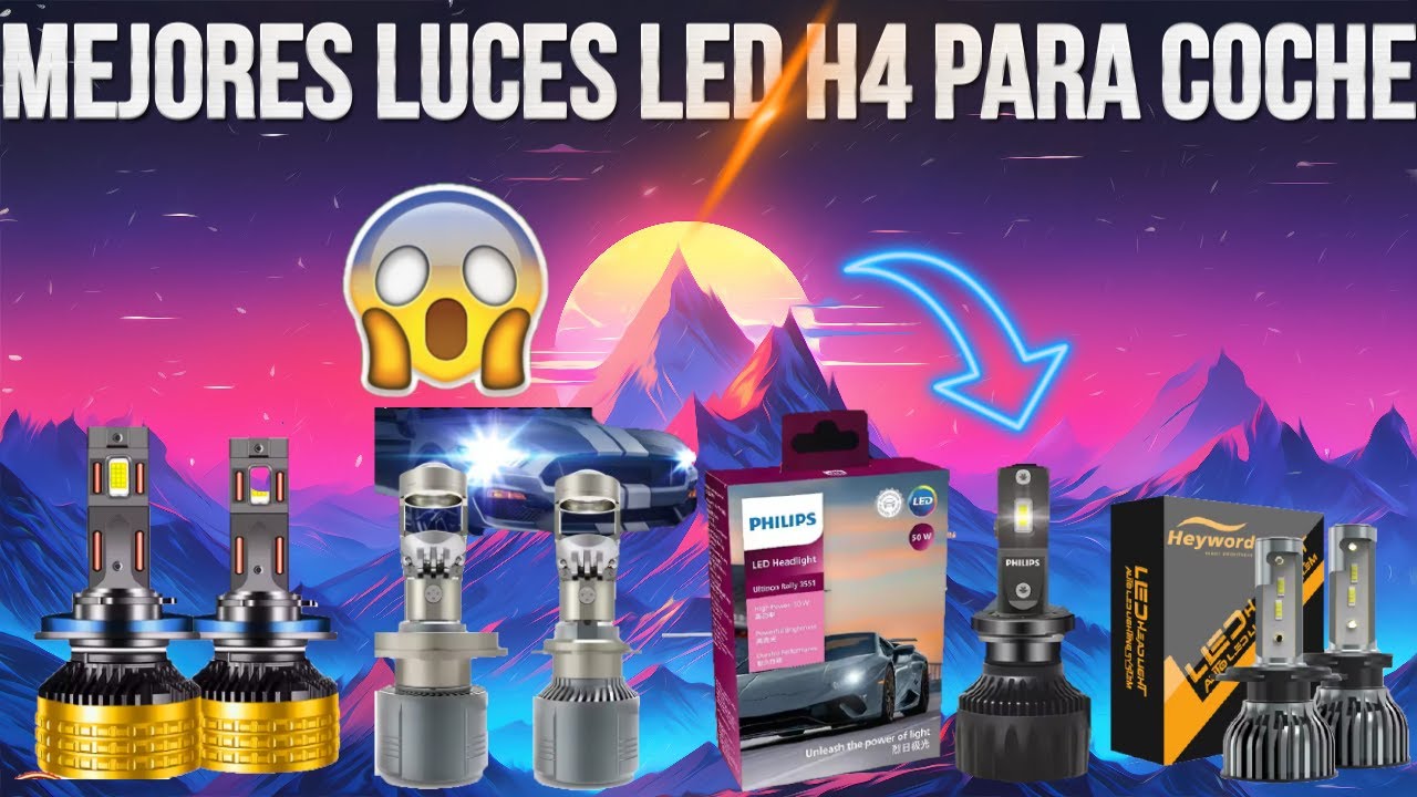 ✅ Los 4 MEJORES LUCES LED H4 para COCHE en 2026 | LUCES LED H4 ALIEXPRESS Calidad Precio😱