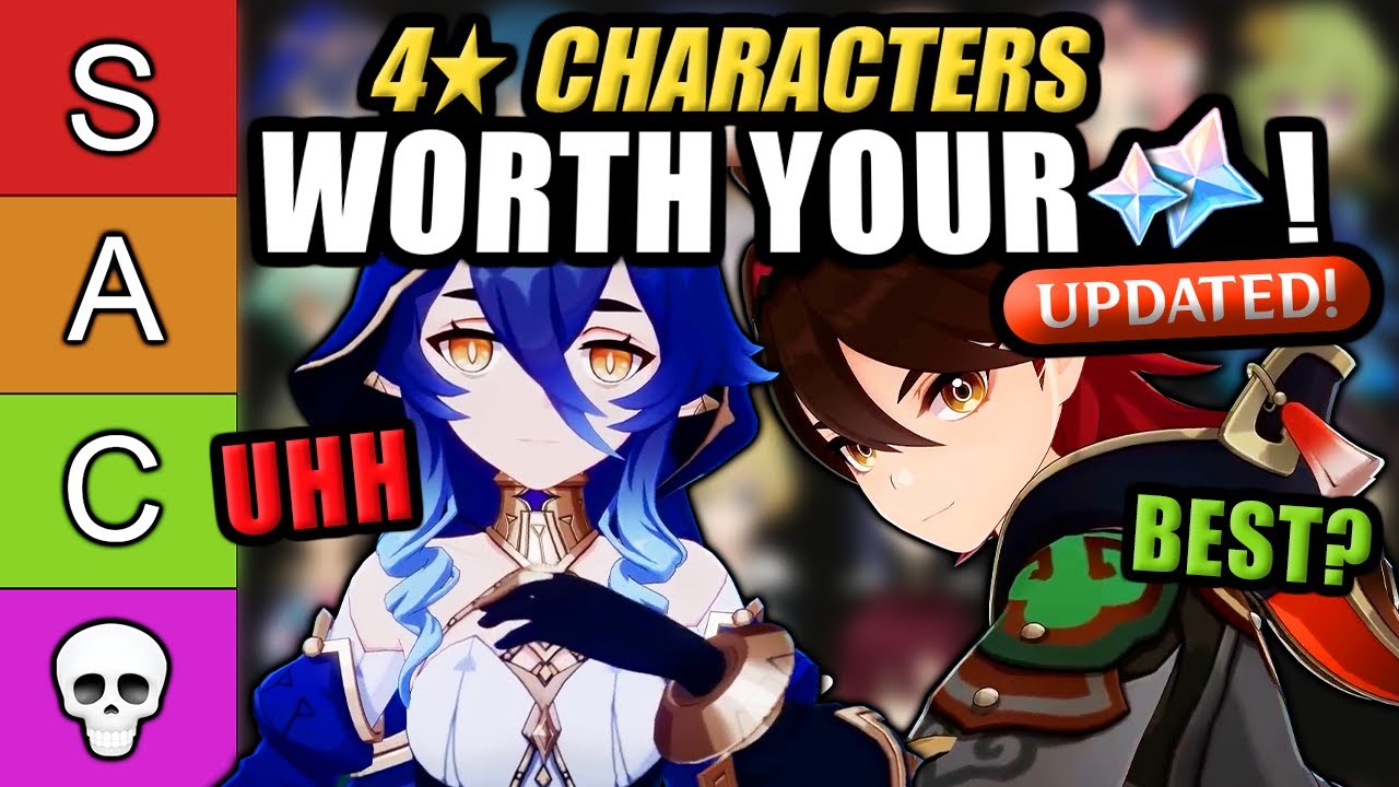 THE BEST FOUR STARS IN THE GAME! ★Updated Genshin Impact 4 Star Tier List★