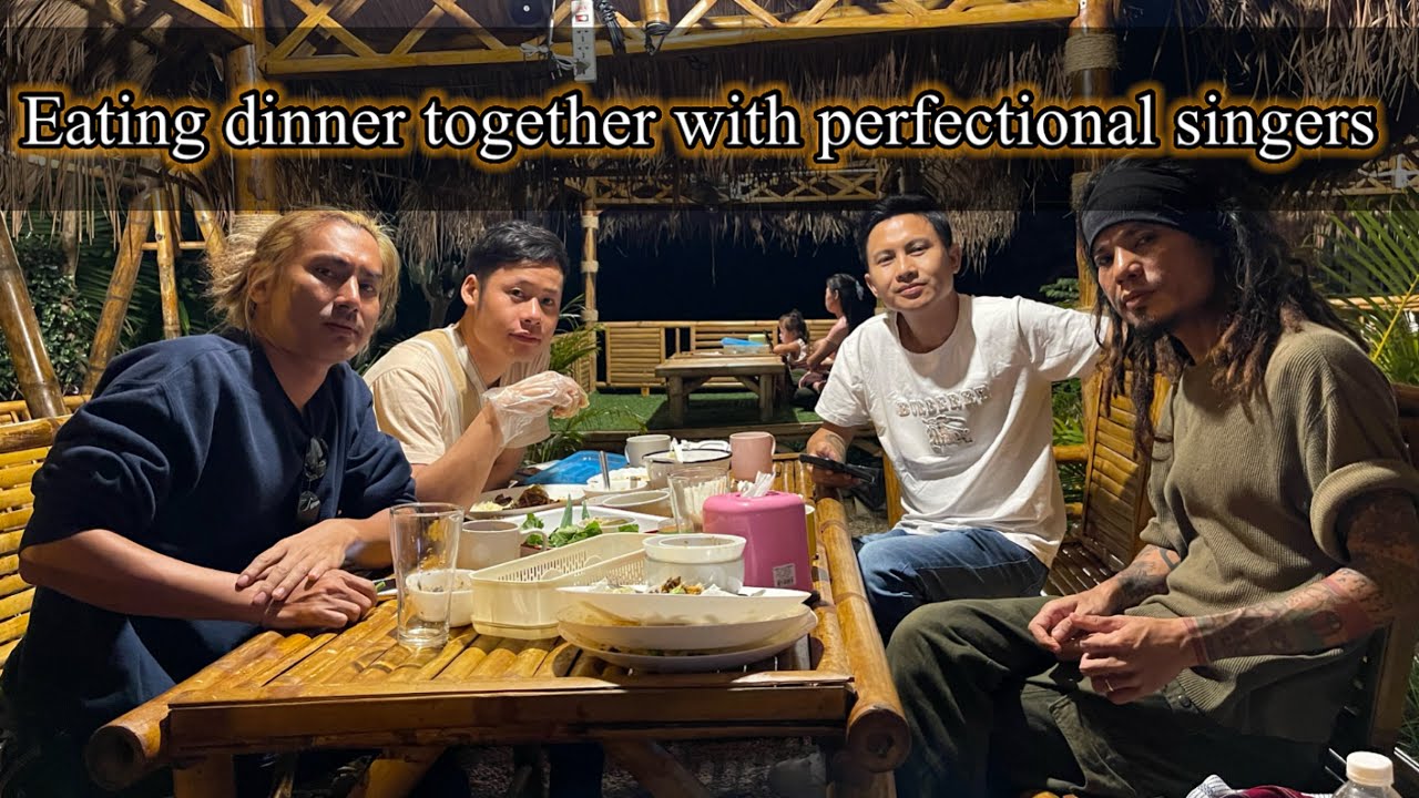 Going to eating with popular singer Kaung Kaung first time.
