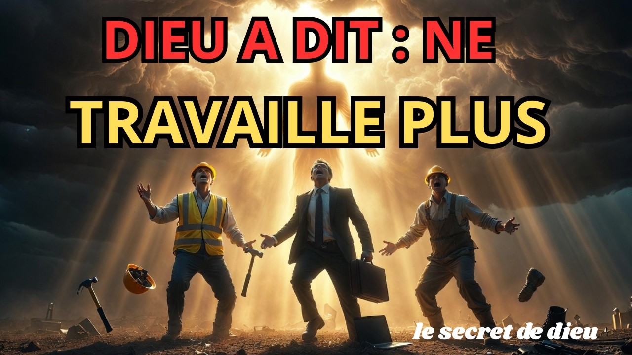 FINI LE TRAVAIL DIEU PREND LE RELAIS !