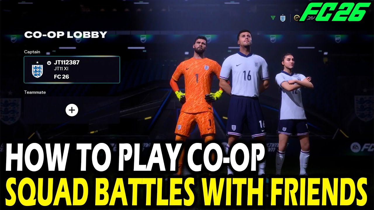 Как играть в кооперативные бои отрядов с друзьями в FC 26 Ultimate Team