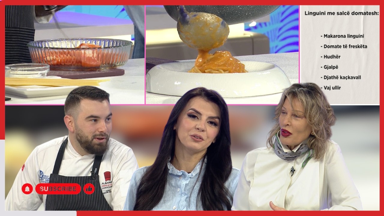 A e b&euml;n furra salc&euml;n e domates m&euml; t&euml; shijshme? Shefi e provon LIVE dhe &ldquo;nota&rdquo; del 9! 🍅🍝