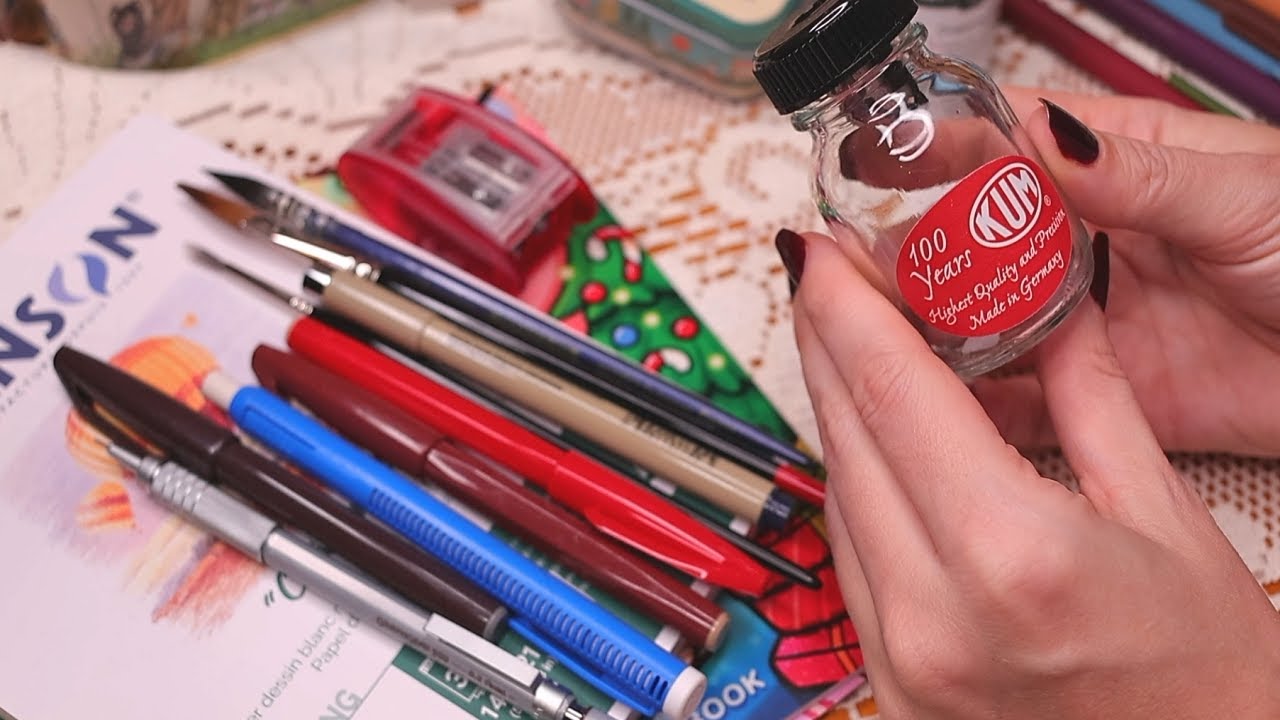 Unpacking stationery haul from trip through France
