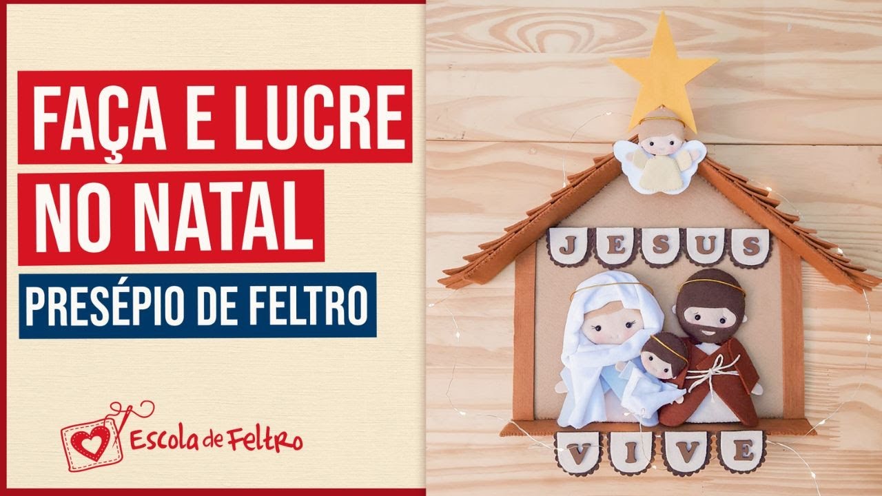 Enfeite de NATAL Fácil de Fazer com MOLDE GRATUITO | com Bruna Menck