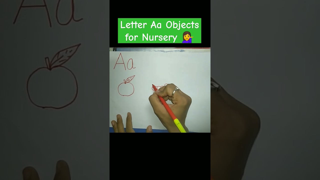Easy Letter A Drawing for Kids | Step by Step Alphabet Art #Shorts