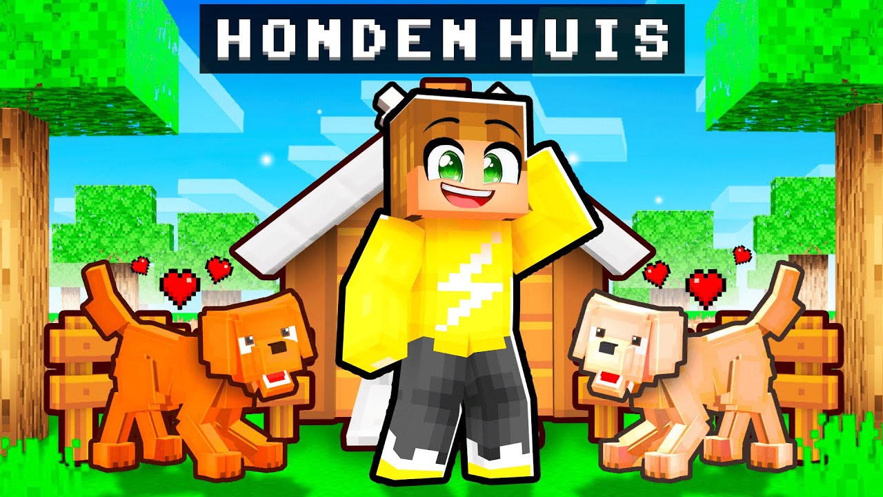 Ollie en Moos Krijgen Hun Eigen Huis in Minecraft! 🏠🐾