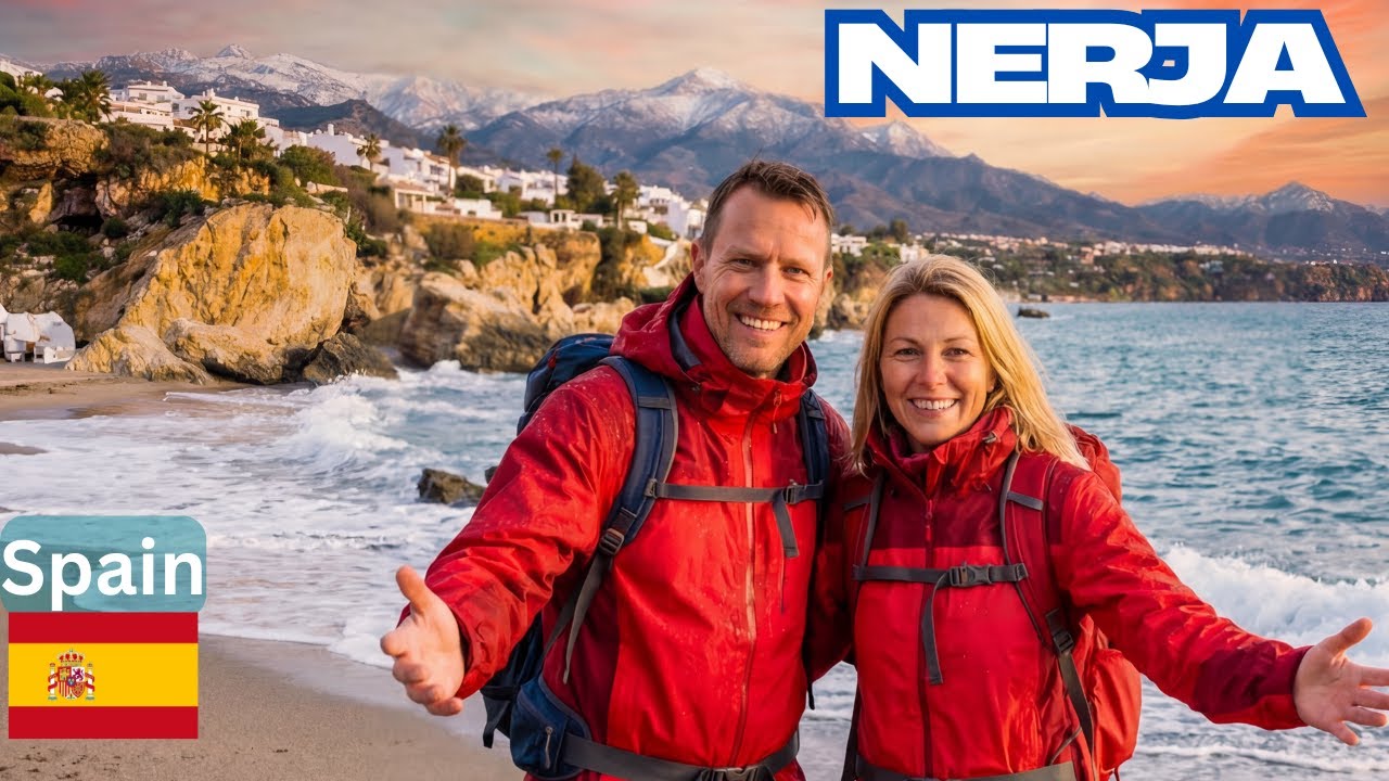 Nerja, Spain in Winter – Peaceful Village Walk by the Coast With Sea Views