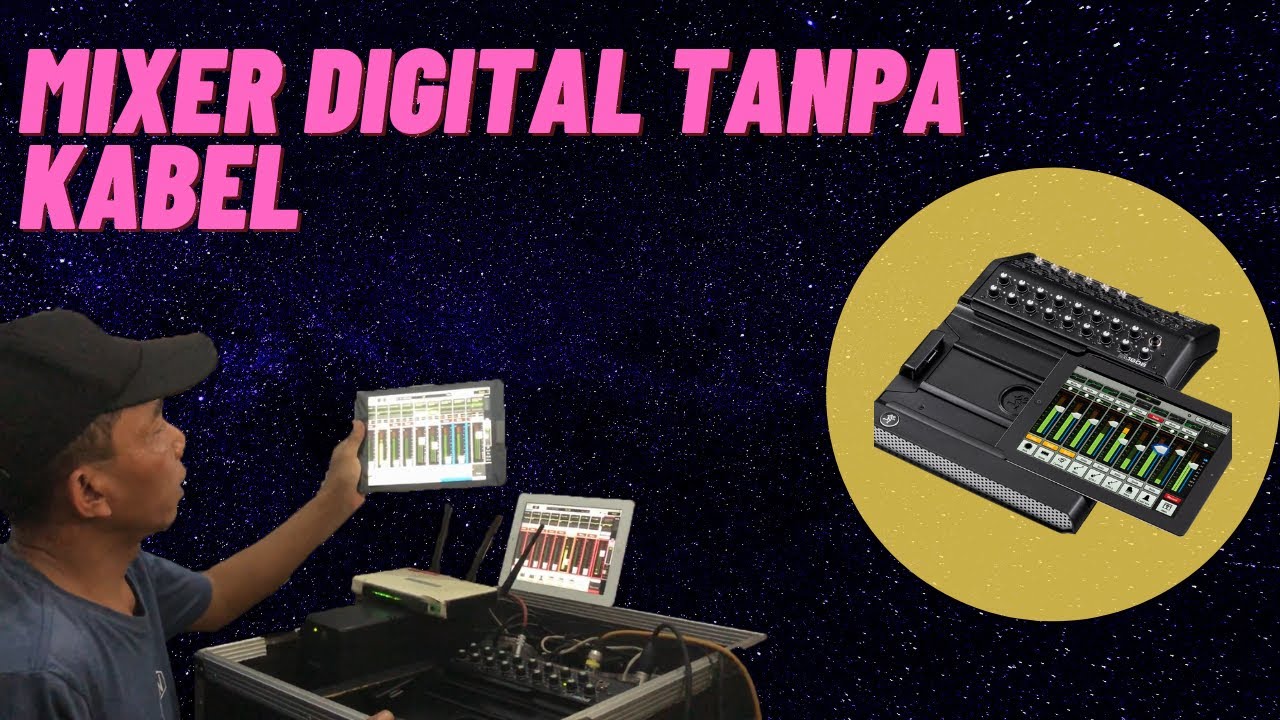 RIVIEW MIXER DIGITAL MACKIE DL1608 DENGAN WIRELESS ROUTER