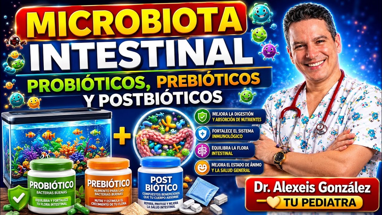 🦠🌈 La Microbiota Intestinal en Niños: Probióticos, Prebióticos y Postbióticos | Tu Amigo el Pediatra
