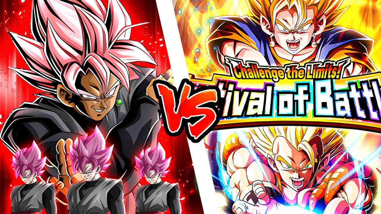GOKU BLACK ROSE & CLONE ARMY vs FESTIVAL OF BATTLES First Run | Dragon Ball Z Dokkan Battle