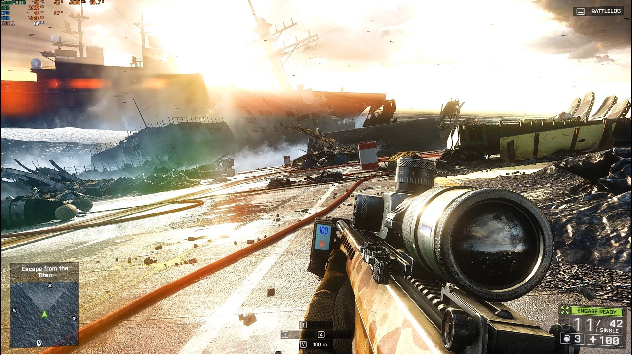 Battlefield 4 Ray tracing High Bitrate Part 4 Hard Full Game