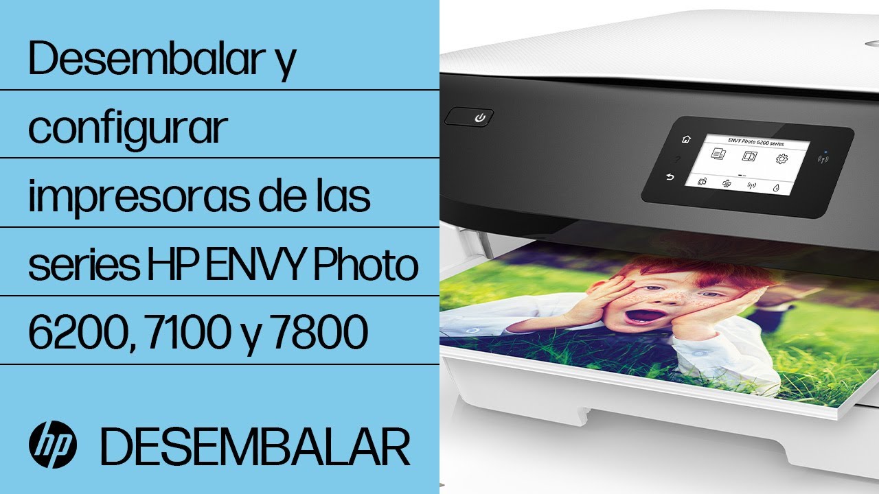 Desembalar y configurar impresoras de las series HP ENVY Photo 6200, 7100 y 7800 | HP ENVY | HP