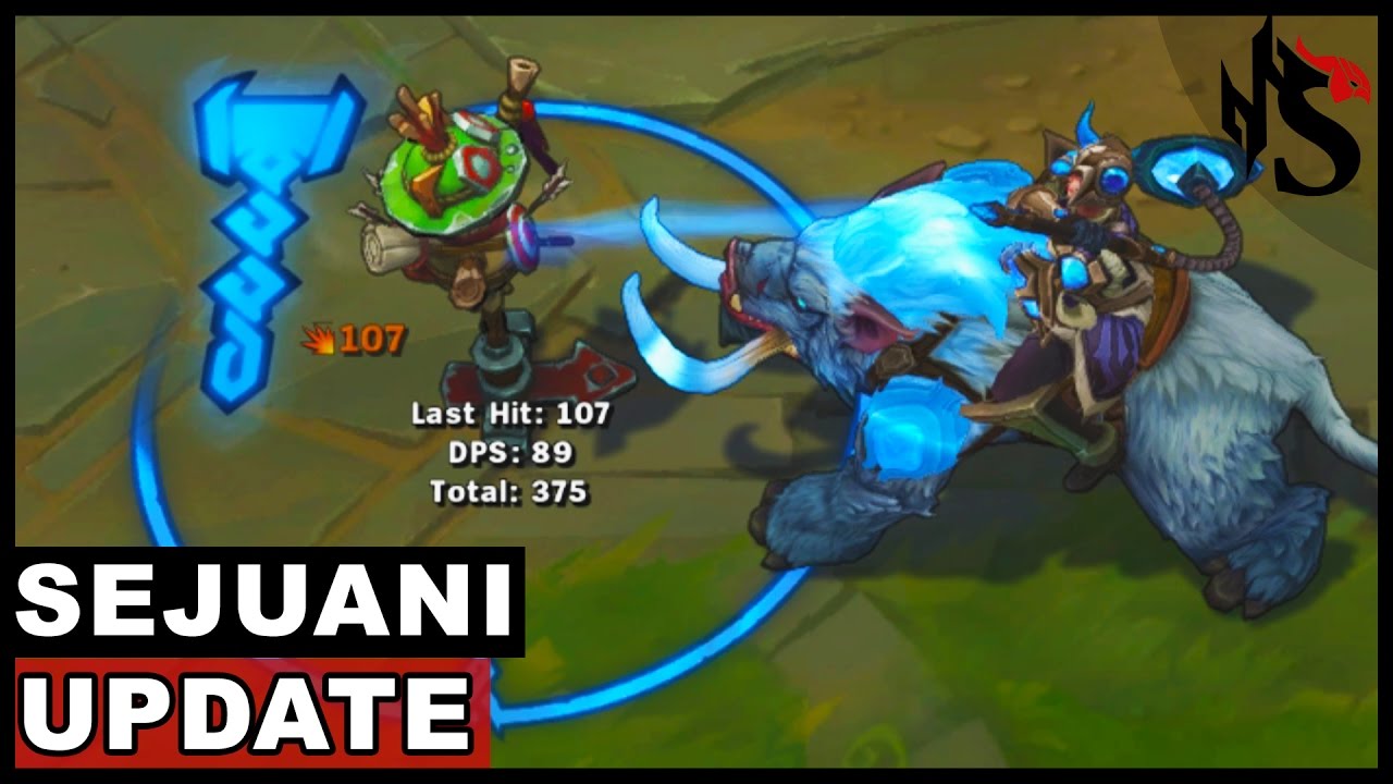 Sejuani Midseason 2017 Tank Update All Abilities In Game (League of Legends)