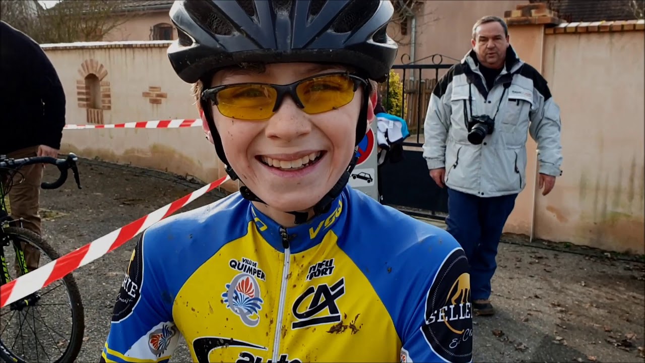Cyclo cross fédéral FSGT Nogent sur Seine 25 janvier 2020 Benjamins suivi du podium