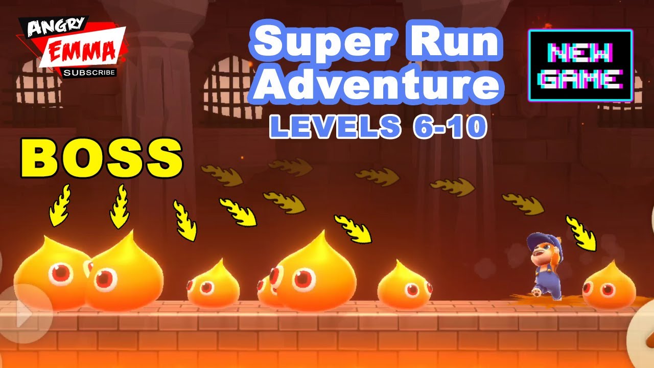 Super Run Adventures - Worlds 1-6 - 1-10 + BOSS (Android Gameplay)