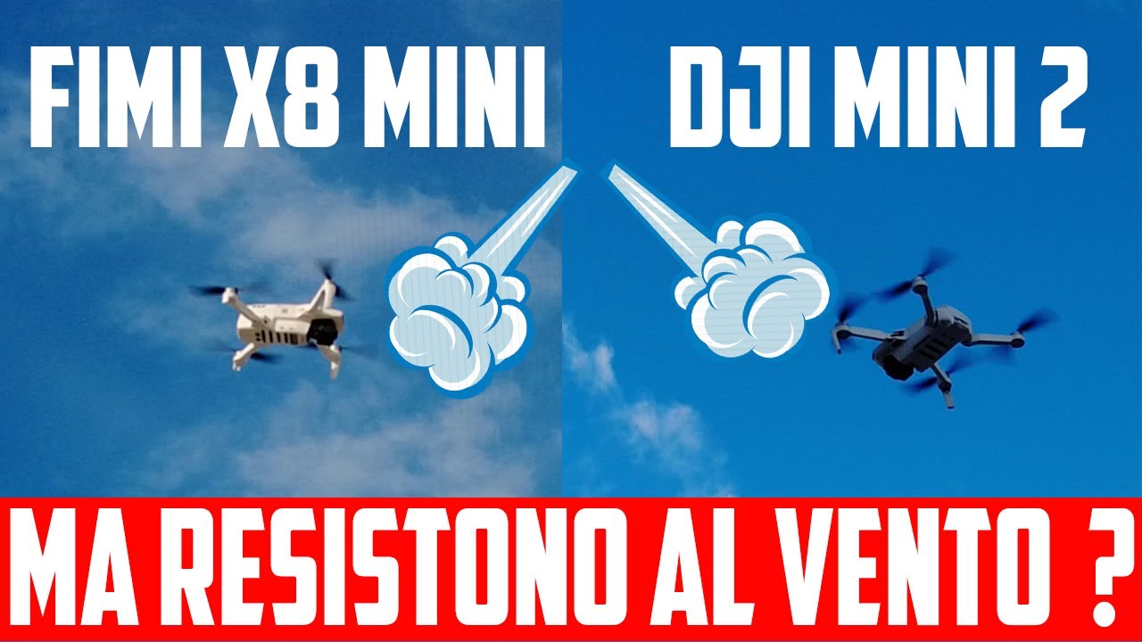 DJI Mini 2 e Fimi X8 Mini | TEST di Resistenza al vento !