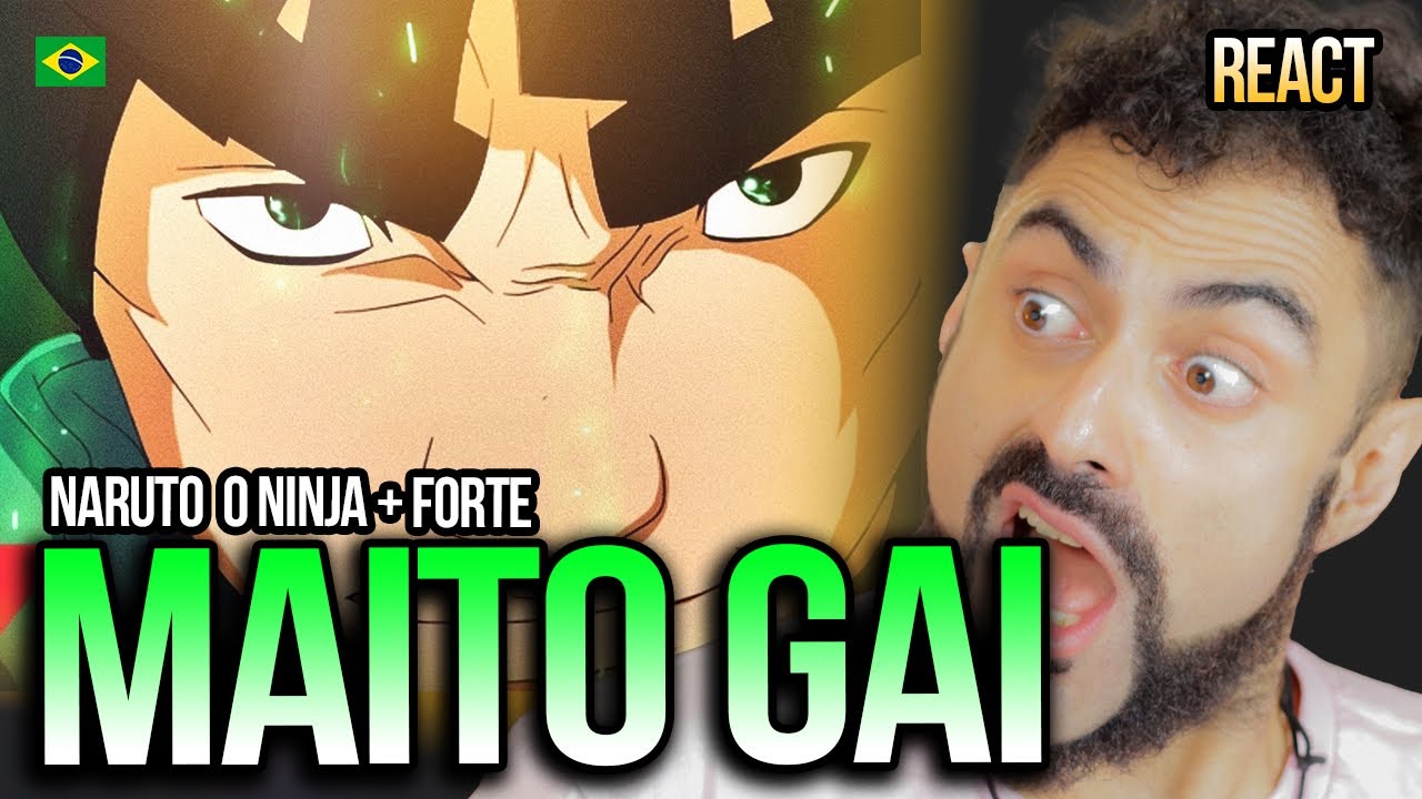 REAGINDO A Rap do Maito Gai (Naruto) - O NINJA MAIS FORTE | NERD HITS