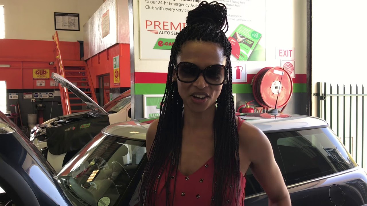 Vanessa Marawa from Vuma FM Radio having her car serviced at Premier auto Services e-CAR