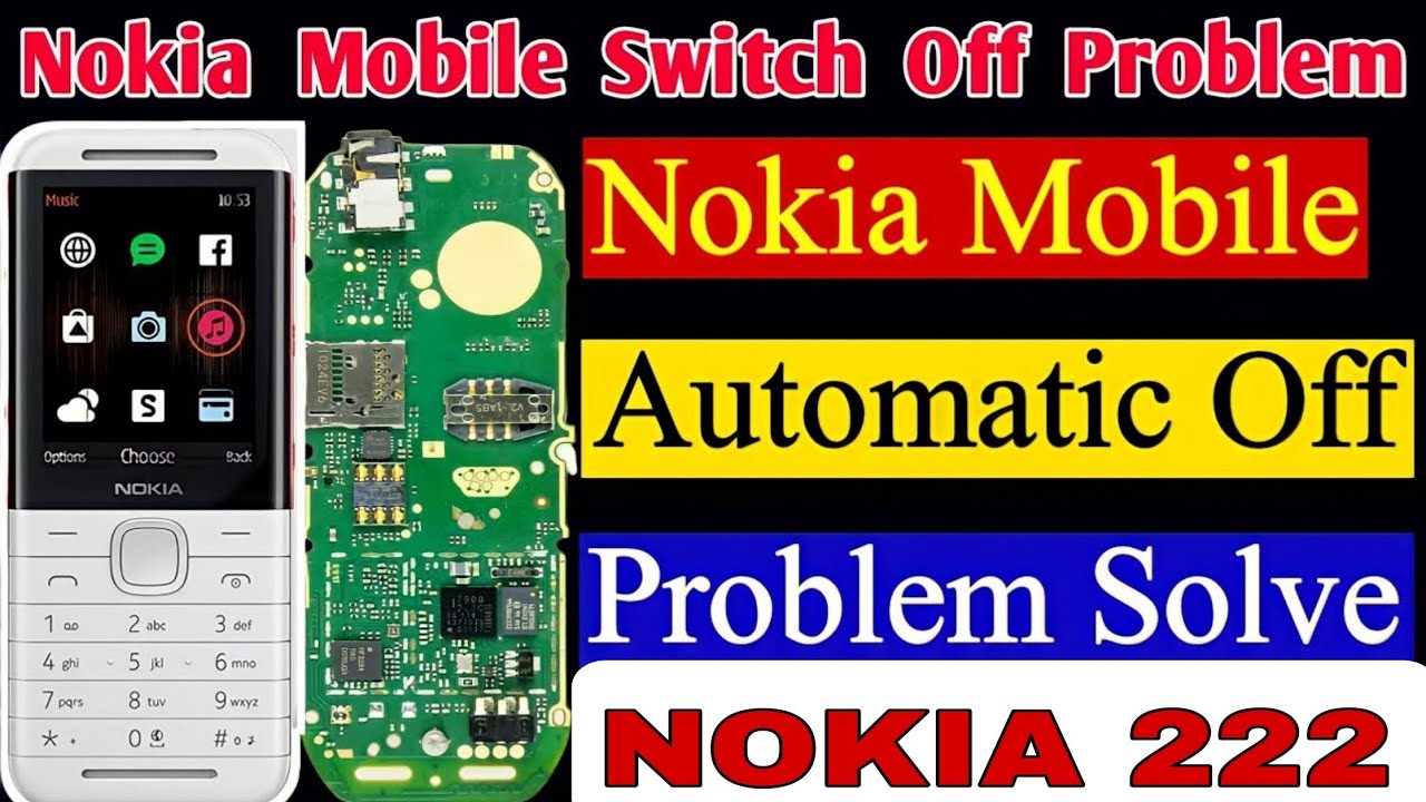 Nokia 222 Automatic Switch Off problem | Nokia Mobile Auto Off Problem | Nokia Rm 1136 Auto Off