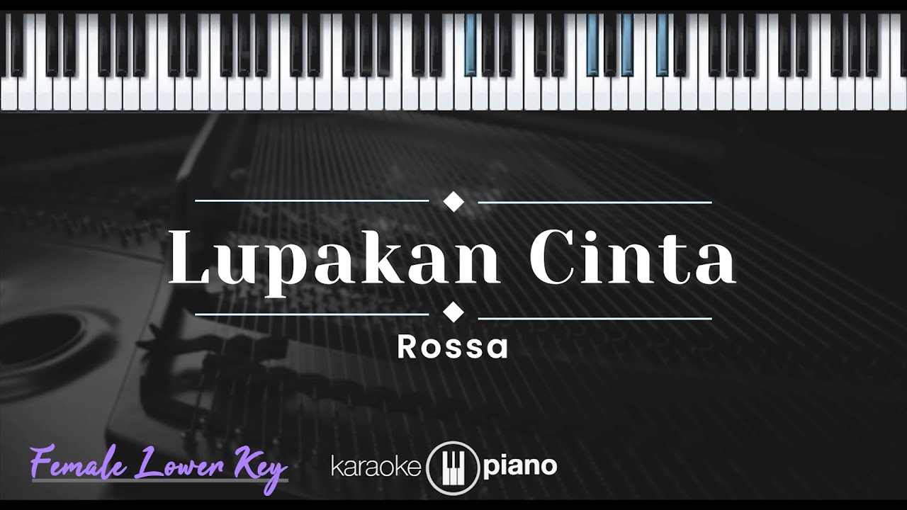 Lupakan Cinta - Rossa (KARAOKE PIANO - FEMALE LOWER KEY)
