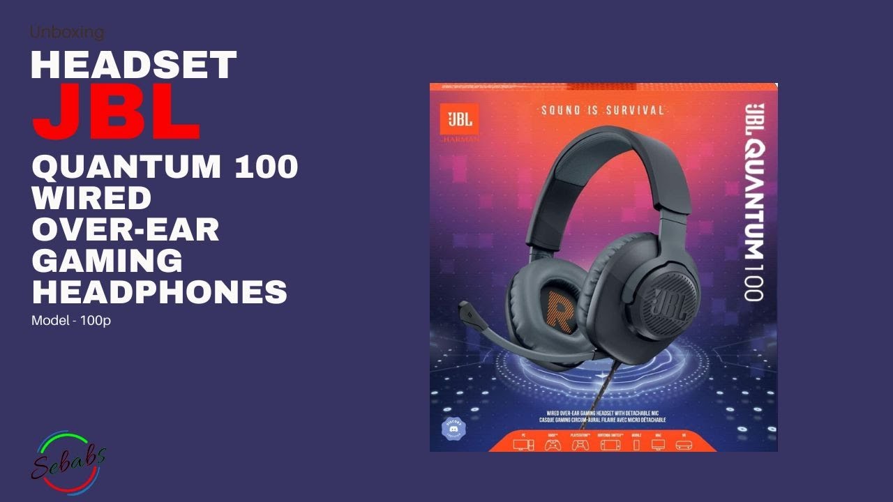 WORTH IT? JBL Quantum 100 Over Ear Gaming BUDGET Headphones UNBOXING ONLY