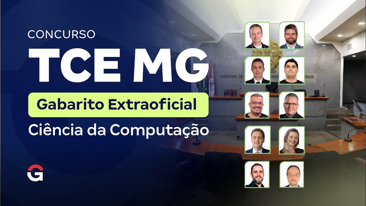 Concurso TCE MG | Gabarito Extraoficial (Cargo: Ciência da Computação)