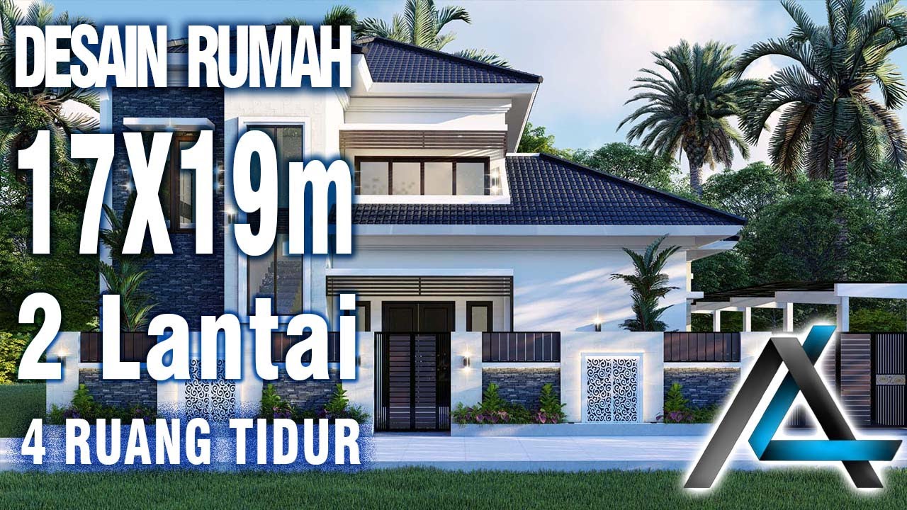 DESAIN RUMAH  17 X 19  meter I Jawa Barat – DESAIN RUMAH TROPIS MODERN