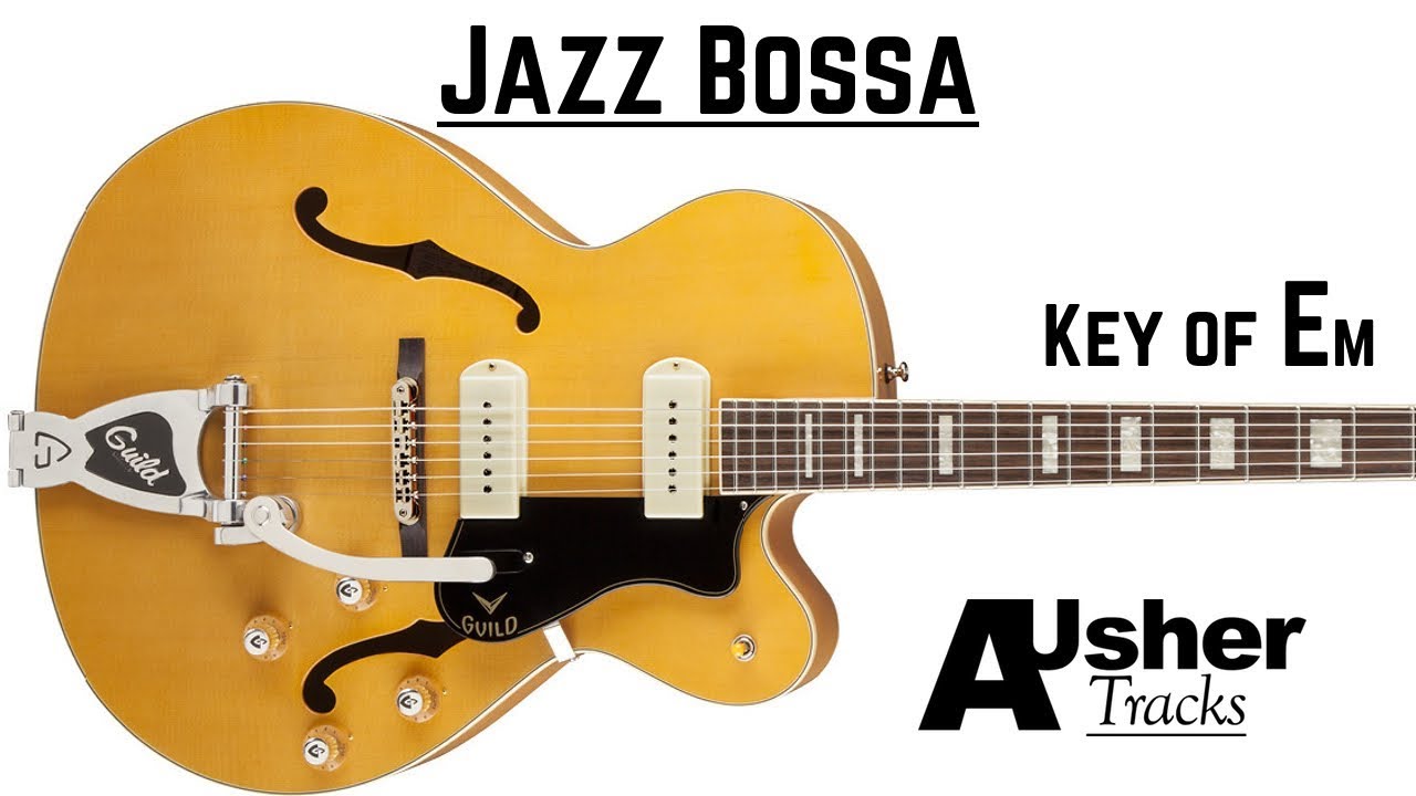 Jazz Bossa Nova in E minor | Guitar Jam Track