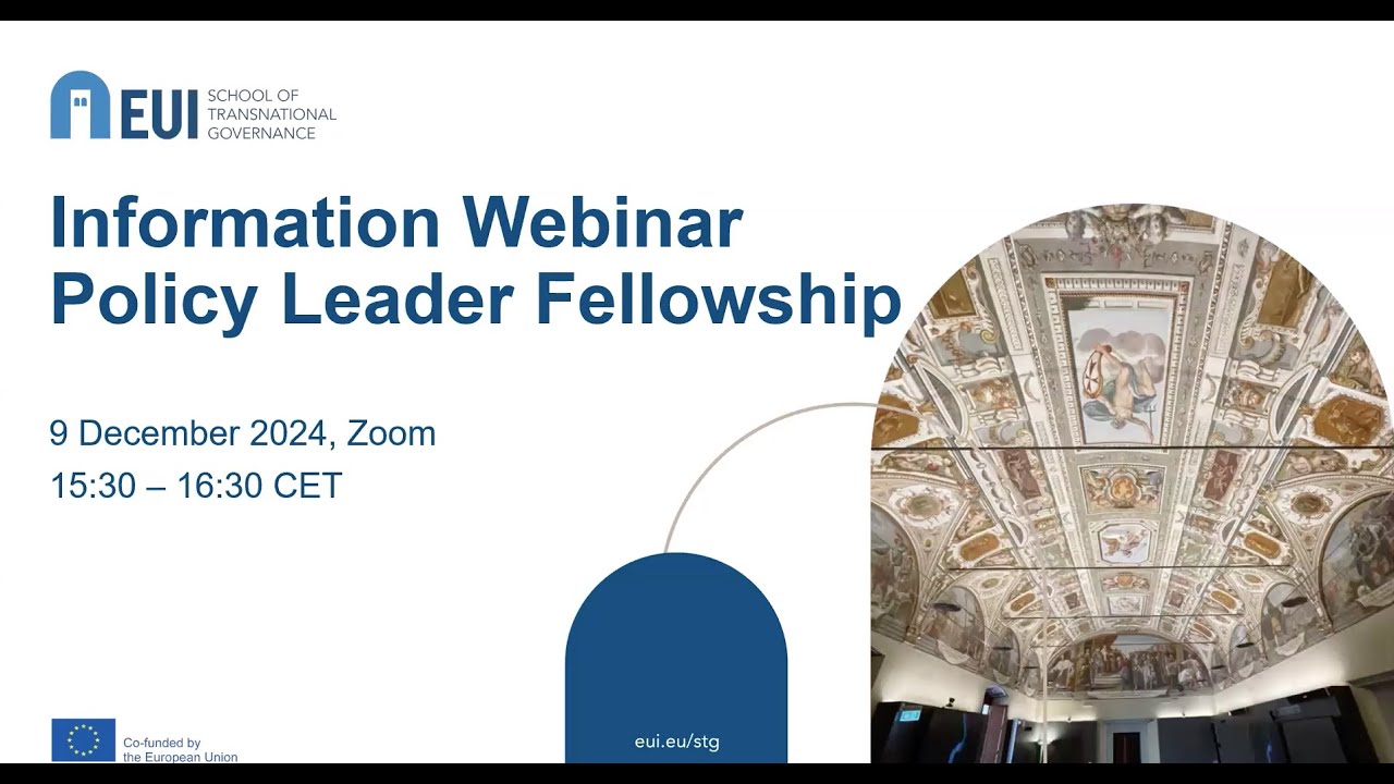 Virtual Information Session | Policy Leader Fellowship