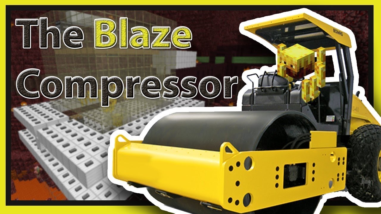 The Blaze Compressor: AFK XP + Blaze Rod Farm! | Minecraft 1.12/1.13+