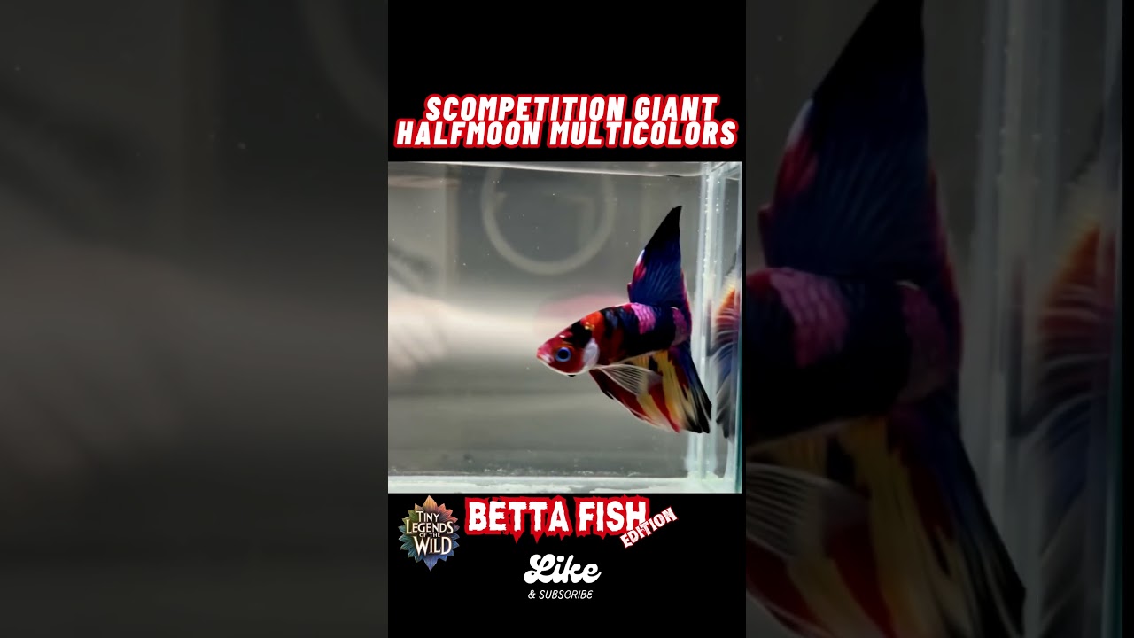 Competition Giant Halfmoon Multicolor Betta Fish | Spectacular Showpiece