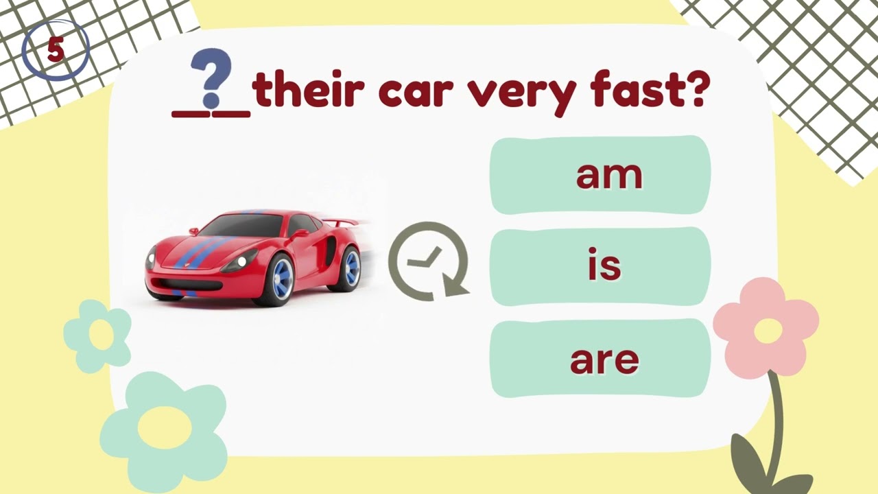 Verb TO BE Questions | Quiz for Kids| Am, Is or Are? | English Grammar
