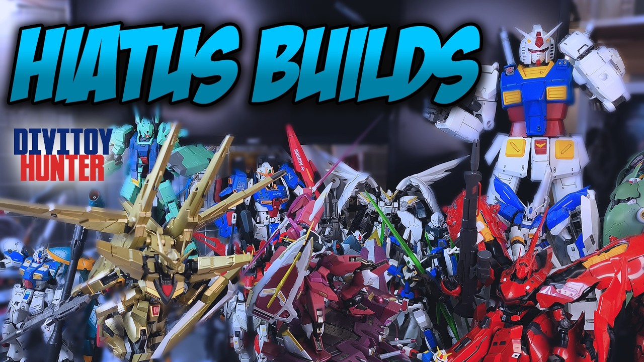 HIATUS BUILDS ( SOME KITS I BUILT WHILE I TOOK A BREAK FROM YOUTUBE ) #GUNDAM #GUNPLA #MASTERGRADE