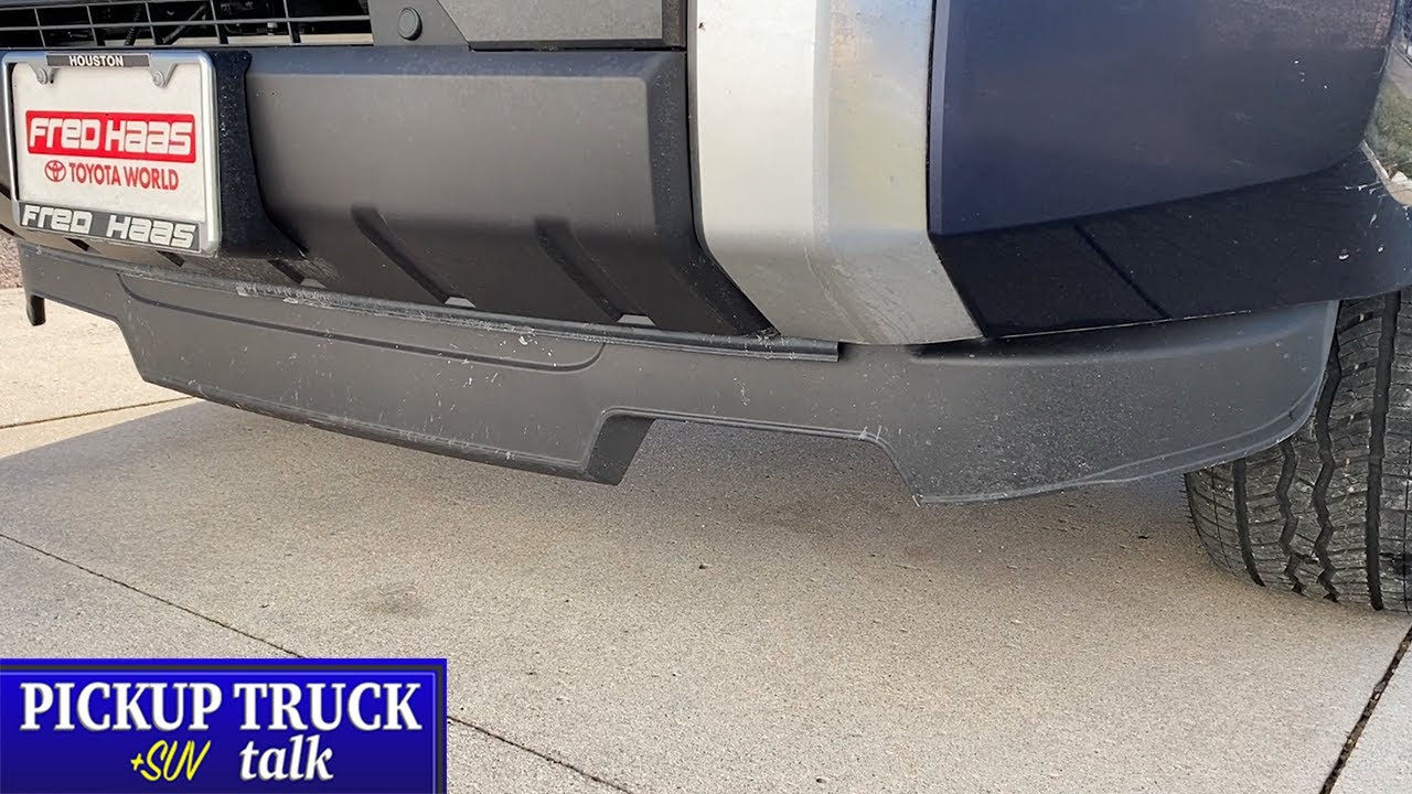 Here is how it works! 2022 Toyota Tundra air dam operation