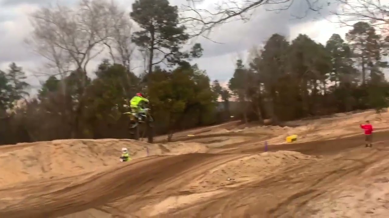 Clayton working on throttle control and gear selection over jumps. Looking better every ride. 