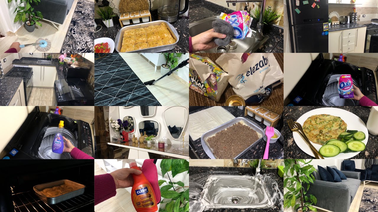 سيبت الكسل و الإنفلونزا🤧🦠و قمت الم شقتي اللي اتدمرت🧼🧹و جولة في مطبخي الصغنن🧑‍🍳