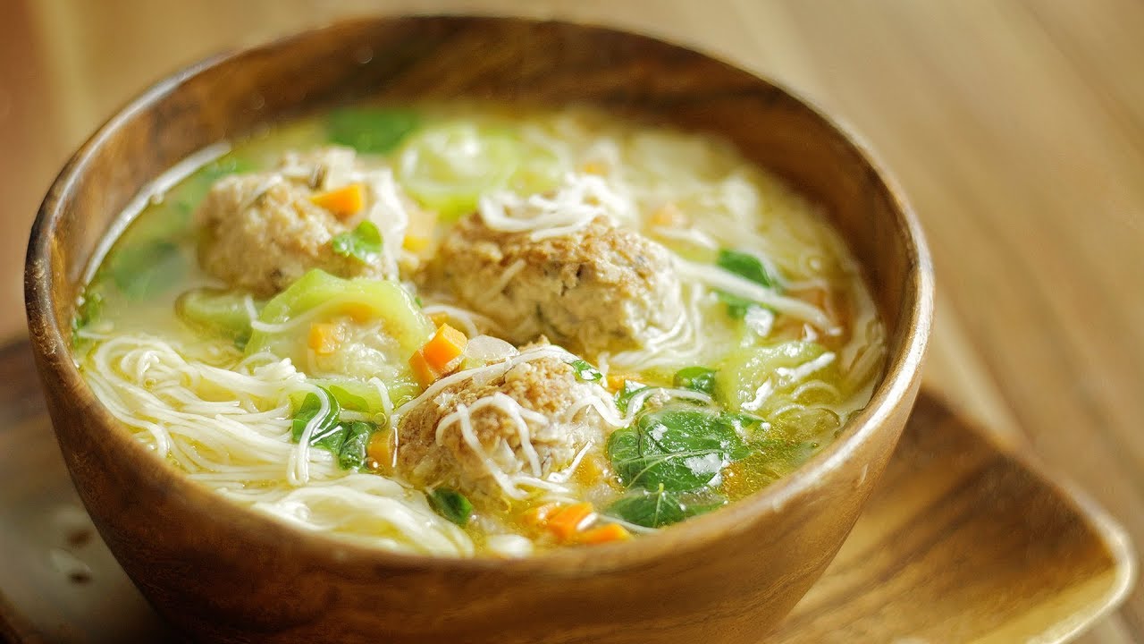 Misua with Meatballs (almondigas, mee sua, miswa)🎧