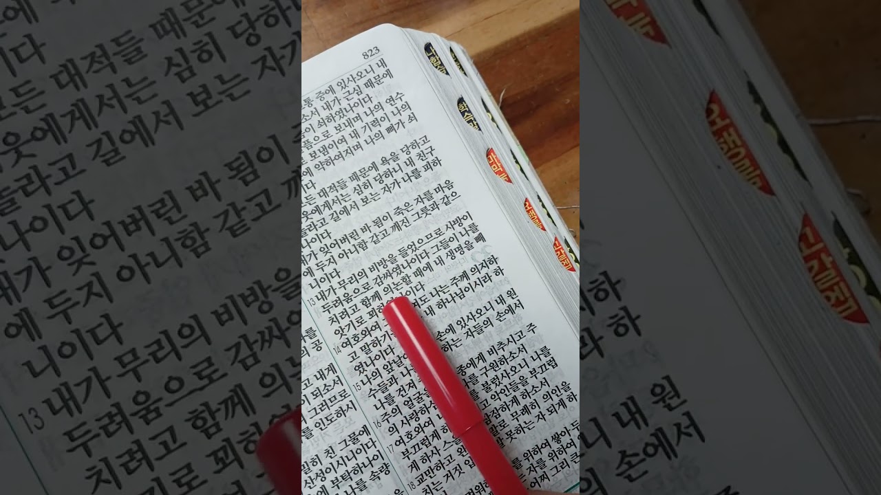 #Reading Psalm 31 in Korean #시편 31편 #성경읽는 엄마 #Korean bible #bible- reading mom