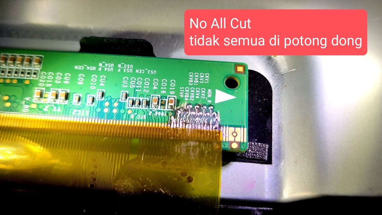 LED TV SONY! gambar blank tidak keluar gambar ada cahaya backlight tcon protek short KDL48R550
