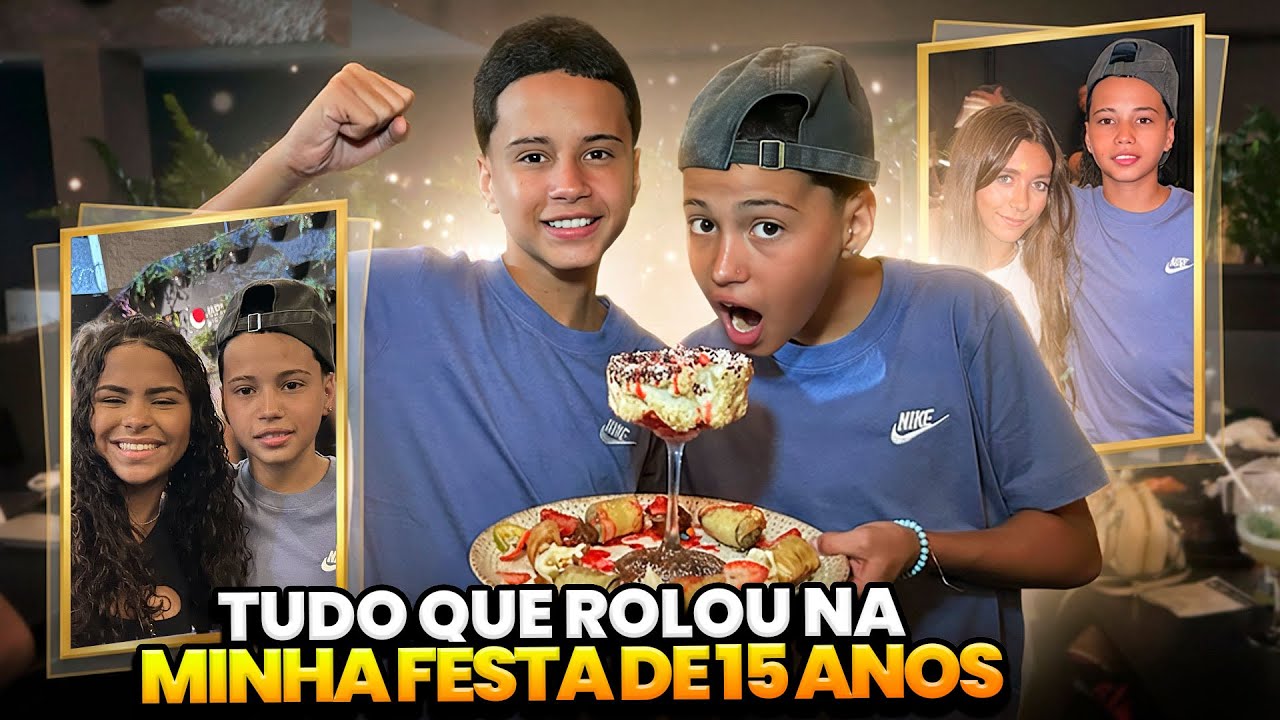 TUDO QUE ROLOU NA FESTA DE ANIVERSÁRIO DOS GÊMEOS ANTÔNIO E JP DE 15 ANOS •Antônio e JP•