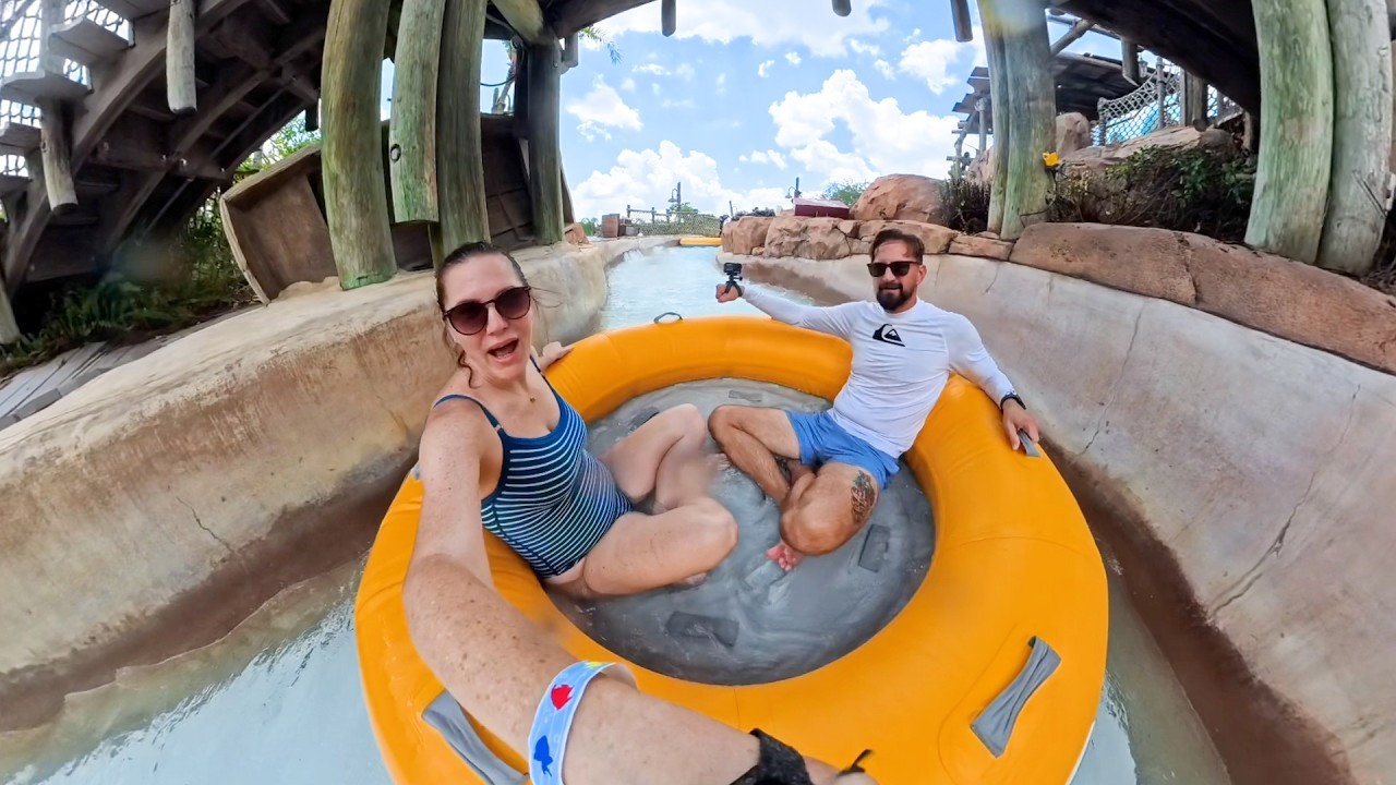 Лучший аквапарк Диснея теперь открыт! Обзор новых шезлонгов в Typhoon Lagoon, видео с горок и мно...