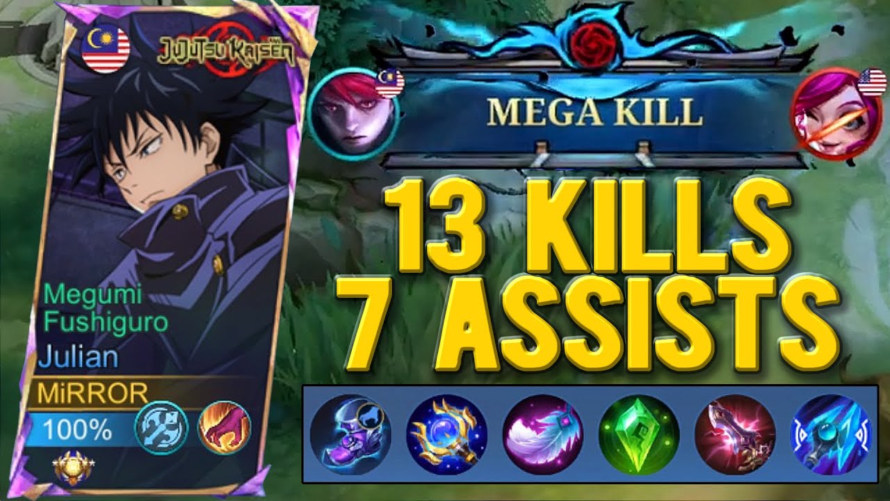 13 KILLS Julian Mythic Gameplay! - Mobile Legends Ranked
