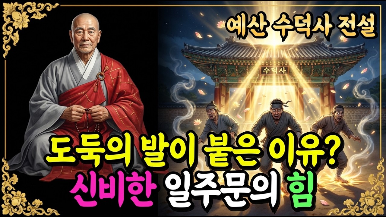 [불교이야기] 도둑이 일주문 앞에서 발이 땅에 붙어버린 까닭, 왜 그들은 움직일 수 없었을까?ㅣ예산 수덕사 전설ㅣ자면서 듣는 불교이야기ㅣ불교소설