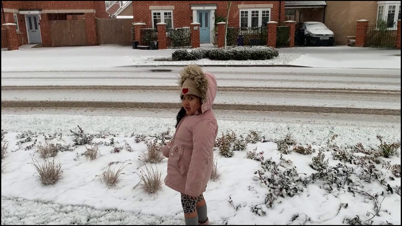 First Snowfall at Chesterwell, Mersea Homes, Colchester, UK