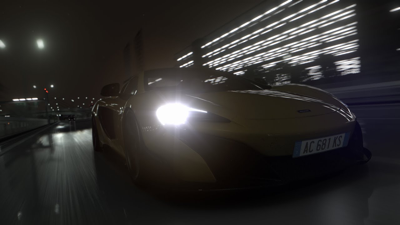 Driving in the Rain with a McLaren 675LT Spider | Night Time Ride in Assetto Corsa