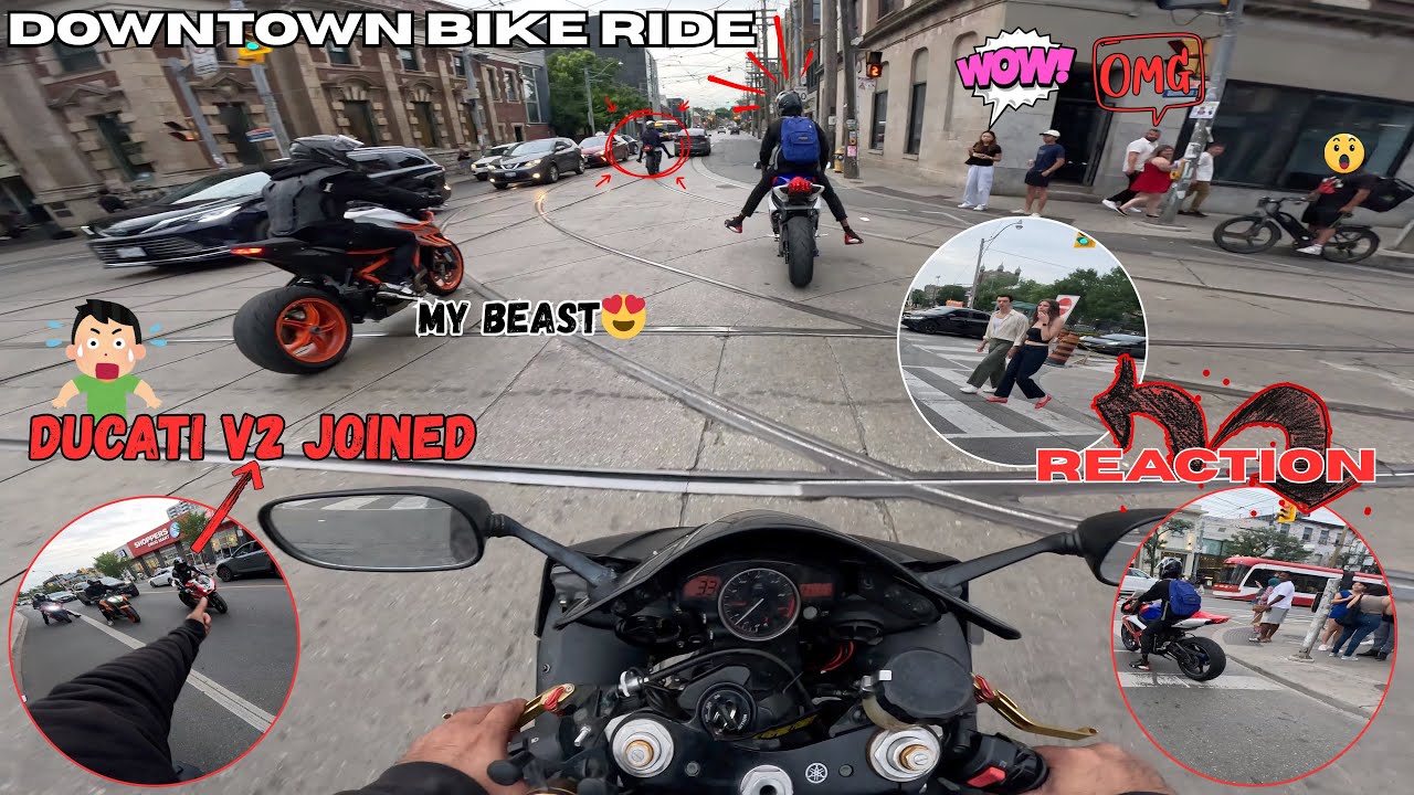 SWITCHED BIKES – SUPER DUKE KA BADLA R6 😱 RANDOM DUCATI GUY JOINED 😍 CRAZY REACTIONS 🔥 IN DOWNTOWN 🌆