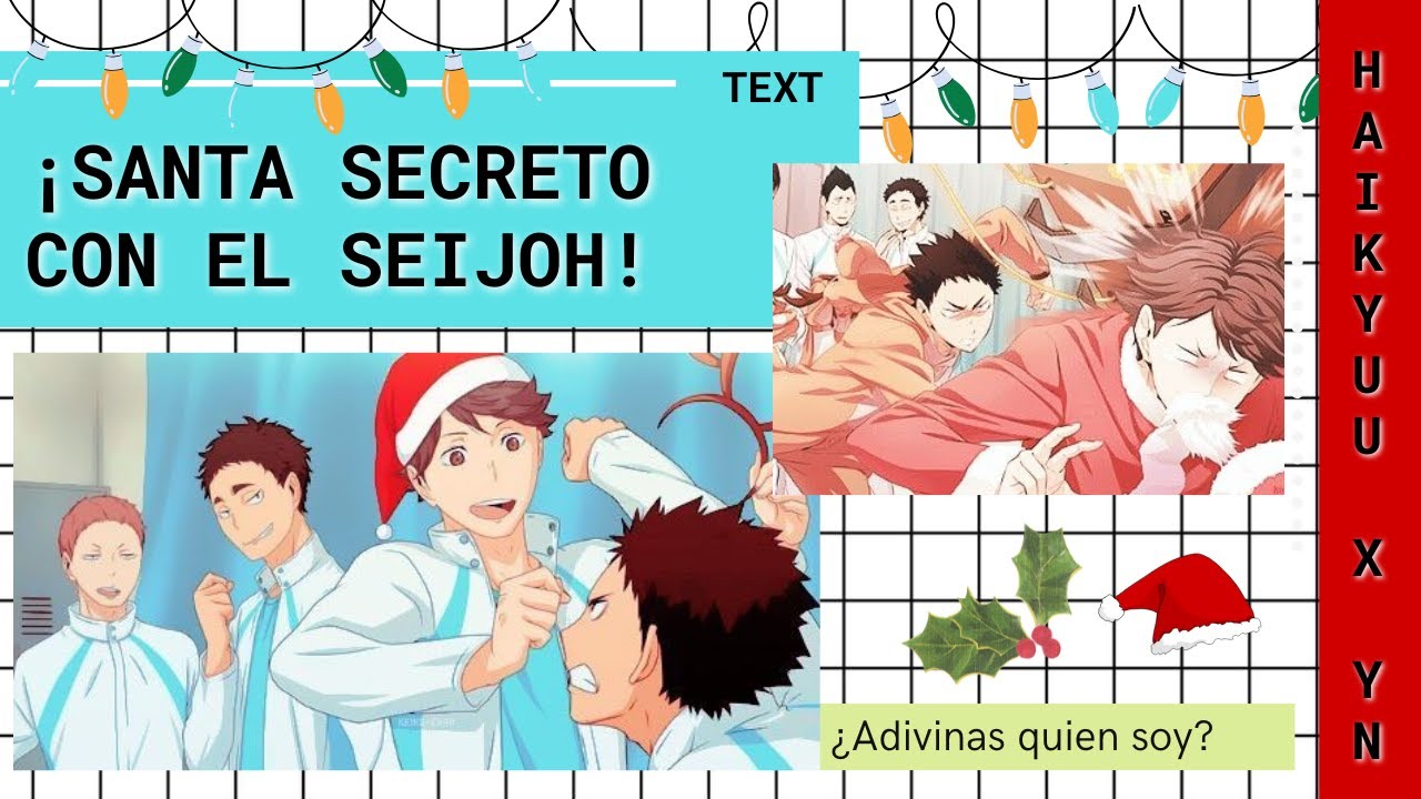 👑Aoba Johsai: ¡ADIVINA QUIEN ES TU SANTA SECRETO! | Video Interactivo | Haikyuu x TN 🏐