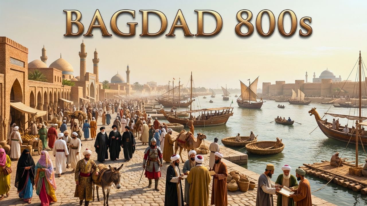 BAGDAD AÑOS 800 (RECONSTRUCCIÓN CON IA) — CUANDO ERA EL CENTRO DEL CONOCIMIENTO MUNDIAL